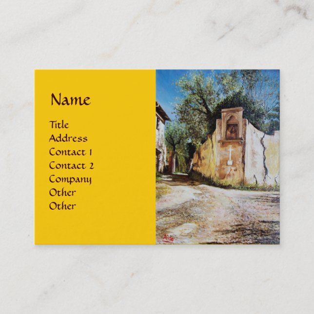 Cartão De Visita TARDE, RIMAGGIO / Toscana (Frente)