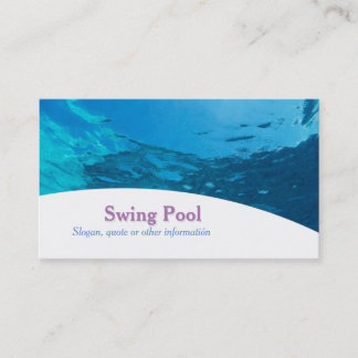 Cartão De Visita Tarjeta comercial profesional Swing Pool