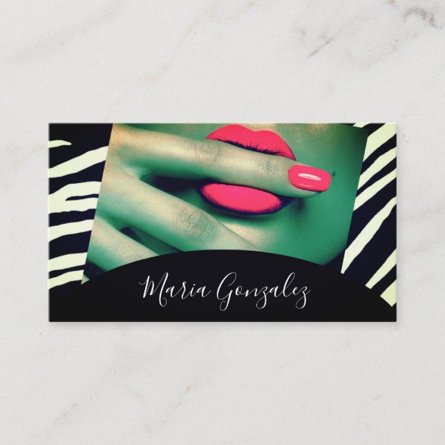 Cartão De Visita tarjeta de visita elegante  (Frente)