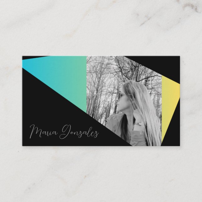 Cartão De Visita tarjeta de visita elegante  (Frente)