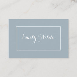 Cartão De Visita Tarjeta de visita Modern Blue White BusinessCard