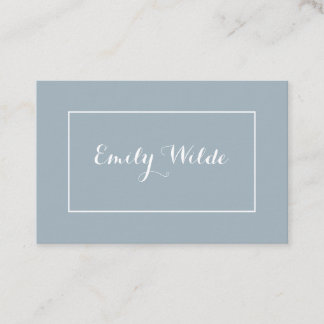 Cartão De Visita Tarjeta de visita Modern Blue White BusinessCard