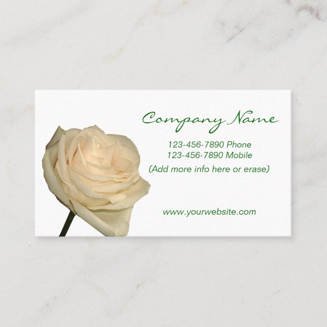 Cartão De Visita Tarjeta de Visitas - Floral (Frente)