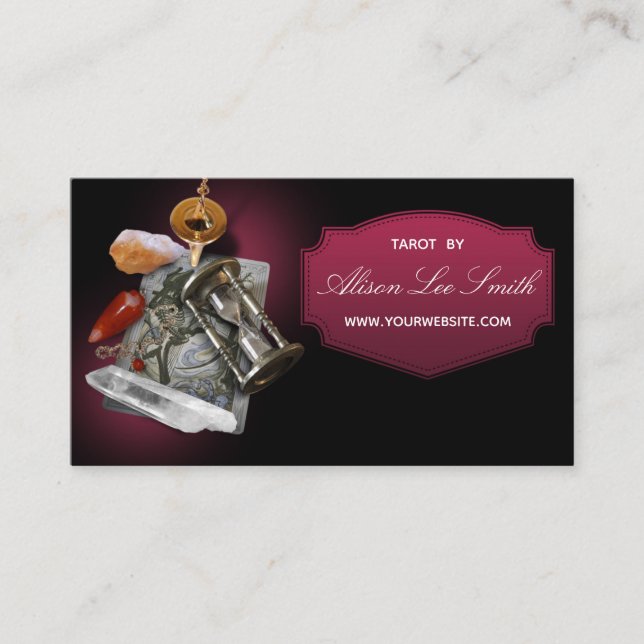 Cartão De Visita Tarot, astrologia, Astrologer (Frente)