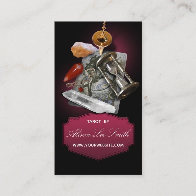 Cartão De Visita Tarot, astrologia, Astrologer (Frente)