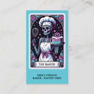 Cartão De Visita Tarot Baker Pastelaria Chef Caterer