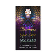 Cartão de Visita Tarot Fractal Feathers