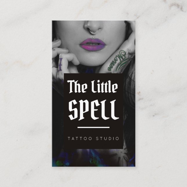 Cartão De Visita Tattoo Studio / Tattoo Artist (Frente)