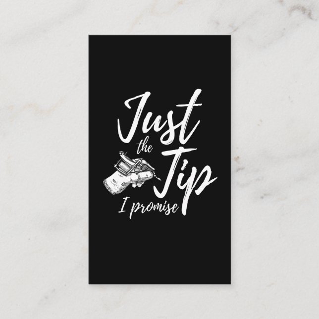 Cartão De Visita Tattoos Tip Inked Tattoo Artist (Frente)