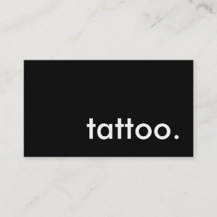 Cartão De Visita tatuagem. (cor personalizável)
