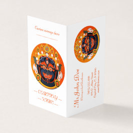 Cartão De Visita Tatuagem oriental legal tibetana thangka Bhairava