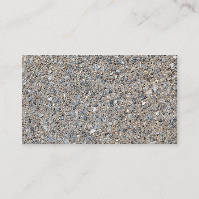 Cartão De Visita Taupe Concrete Cement Blue Aggregate Sidewalk (Frente)