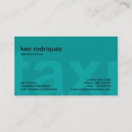 Cartão De Visita TÁXI de Tamanho Extraordinário Cartas Serviço de T