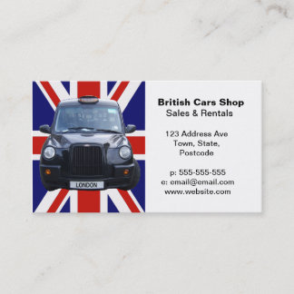 Cartão De Visita Táxi de táxi preto de Londres