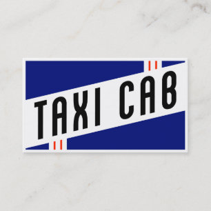 Cartão De Visita táxi de táxi retro