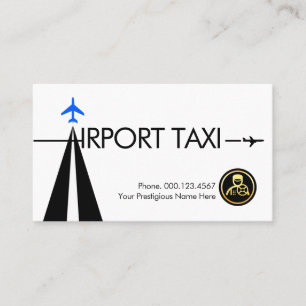 Cartão De Visita Táxi do Aeroporto da Pista da Letra-A