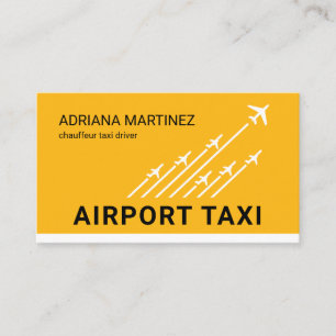 Cartão De Visita Táxi do Aeroporto Pistas de Aeroporto Decolagem