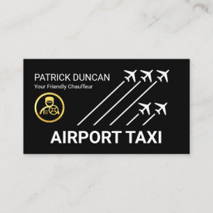 Cartão De Visita Táxis Aviões Aeroporto Pista