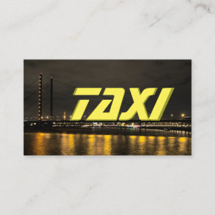 Cartão De Visita Taxista motorista motorista de táxi luzes da rua à