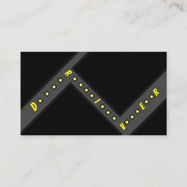 Cartão De Visita Taxista ou taxista navegador das ruas da cidade (Frente)