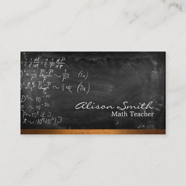 Cartão De Visita Teacher Business card (Frente)