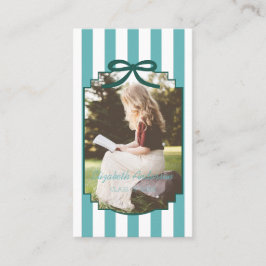Cartão De Visita Teal Green Graduation Name Card