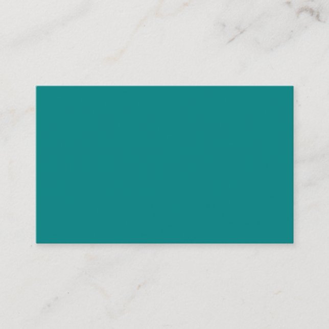Cartão de Visita Teal Oceania (Frente)