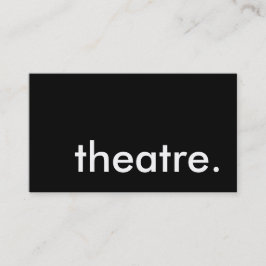 Cartão De Visita teatro.