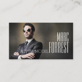 Cartão De Visita Teatro de Filmagem de Cabeçalho do Modelo de Atriz