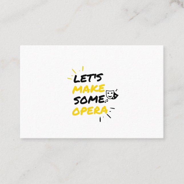 Cartão De Visita Teatro de ópera de Broadway (Frente)