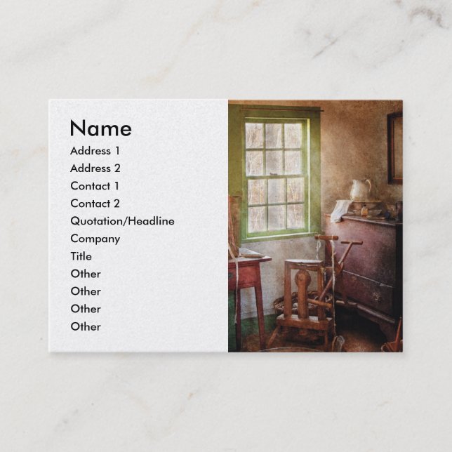 Cartão De Visita Tecelagem - na casa de campo dos tecelões (Frente)