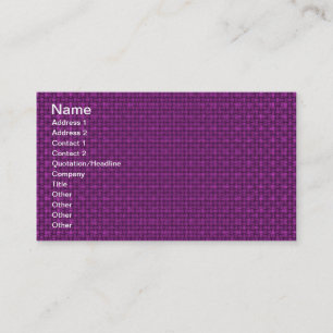 Cartão De Visita Tecido Roxo Magenta