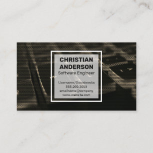 Cartão De Visita Teclado e código