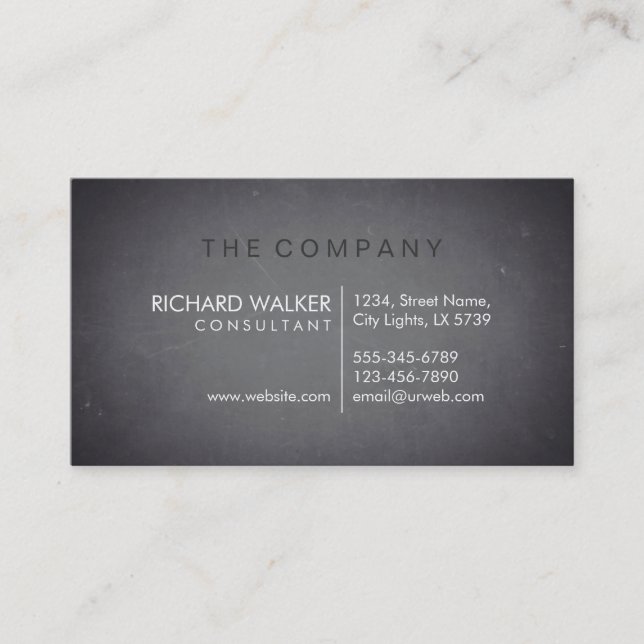 Cartão De Visita Teclado Elegante profissional moderno (Frente)