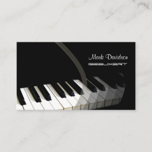 Cartão De Visita Teclado Piano/professor/cartões de visitas de sin