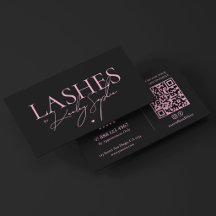 Técnica de Cílios Minimalista Estética Rosa Preto