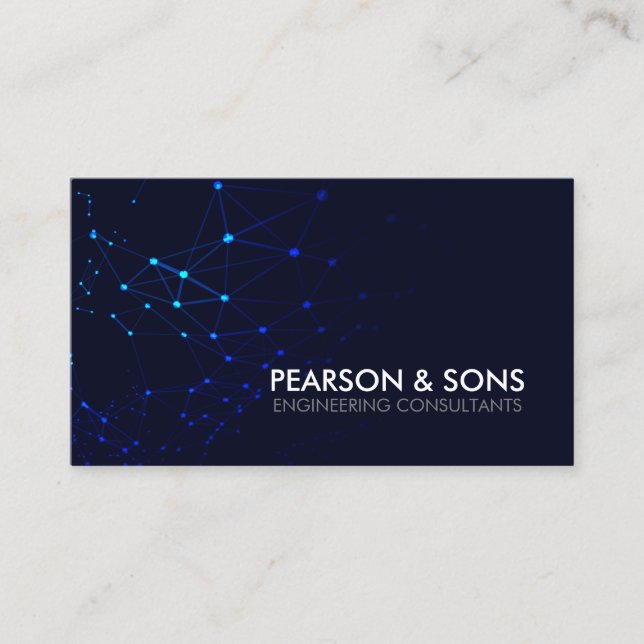 Cartão De Visita Técnica de engenharia de engenheiros (Frente)