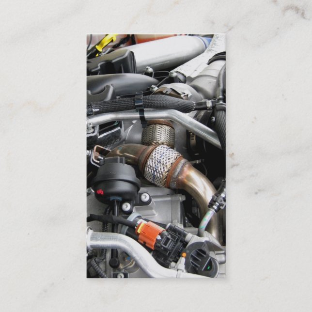 Cartão De Visita Técnico 2 do mecânico das peças de reparação (Frente)