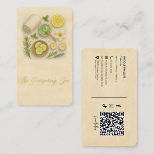 Cartão De Visita Técnico de Beleza Esteticista Spa Classy 