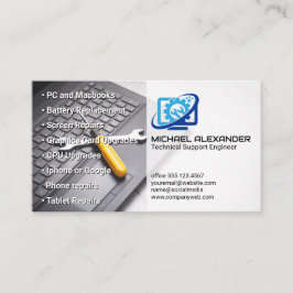 Cartão De Visita Técnico de Computador | Ferramentas de hardware