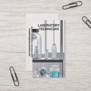 Cartão De Visita Técnico de laboratório
