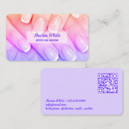 Cartão De Visita 💅🏻 Técnico de Unhas Móvel QR