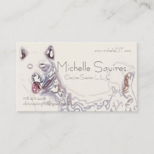 Cartão De Visita Tecnologia da arte do cão de Juno