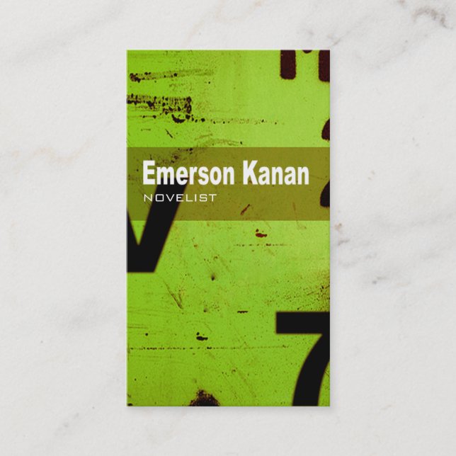 Cartão De Visita Tecnologia da arte do TBA - escritor do autor do (Frente)