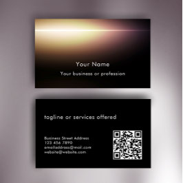 Cartão De Visita Tecnologia de Código QR de Texto Personalizado Mod