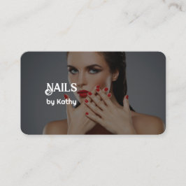 Cartão De Visita Tecnologia personalizada de unhas fotográficas