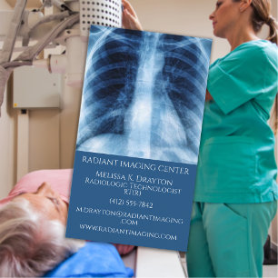Cartão De Visita Tecnólogo Radiológico Imagem Médica