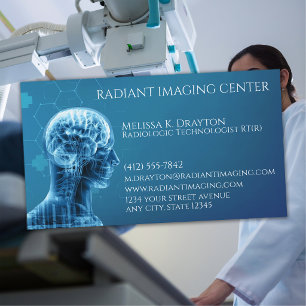 Cartão De Visita Tecnólogo Radiológico Imagem Médica