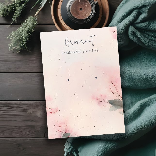 Cartão De Visita Tela cor-de-rosa com brilho de cereja (Criador carregado)