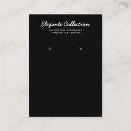 Cartão De Visita Tela de Alvorada Preta de Caligrafia